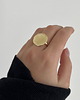 pierścionki złote Srebrny pozłacany pierścionek NADTOPIONY 1