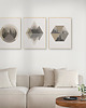 plakaty Zestaw 3 geometrycznych grafik na ścianę, skandynawski styl, nordic style. 4