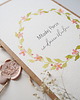 kartki scrapbooking Duża Kartka na ślub Różowy wianek 1