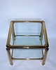 stoliki kawowe Stolik kawowy modern, lata 60., mosiądz i szkło 2