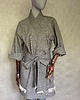 ubrania różne Designerskie kimono bawełna z lnem oko z frędzlami. 7