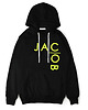 bluza z kapturem damska Bluza hoodie z neonowym logo 1