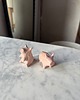 figurki i rzeźby Ceramiczna Figurka Świnki Miniaturowe Figurki Świnka Desk Buddy 6