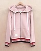 bluza z kapturem damska Bluza z kapturem WANNA SWIM dusty rose 1