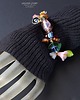 bransoletki ze szkła Lato tuż tuż. Urocza bransoletka kwiatowa w stylu boho handmade 8