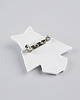 broszki Broszka Porcelanowa Origami Sowa Biała 1