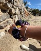 gumki do włosów Gumka scrunchie kwiaty granatowe pastelowe 5