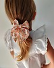 dziewczynka - inne Gumka jedwabna z kokardą MINI scrunchie blush wild 2