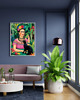 grafiki i ilustracje PLAKAT Frida Kahlo z kotem, zabawny prezent dla kociary 1