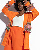 kardigany damskie Kardigan z frędzalami boho -  orange F1814 1
