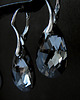 kolczyki swarovski Srebrne kolczyki kryształ Swarovski - All Night 2