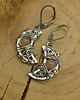kolczyki wire wrapping Kolczyki księżyce kamień słoneczny wire wrapping 1