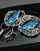 kolczyki wire wrapping Lazurowe Ośmiornice - kolczyki wire wrapping 2