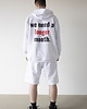 bluzy męskie Bluza z kapturem OVERSIZE Flow White (z nadrukiem) 1