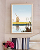 plakaty Podlasie - rozlewiska z wiatrakiem - plakat fine art 5