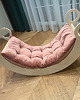 poduszki do pokoju dziecka Materac poduszka do bujaka drewnianego montessori 110x40 - welur 4