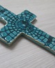 dodatki - różne krzyżyk turkusowy ceramiczny 1