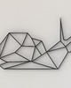 Ozdoby na ścianę Ślimak Geometryczny - 3ddekoracja na ścianę - pokój dziecięcy 1