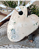 dodatki - różne Ceramiczne serce w błękicie - zawieszka, dekoracja 2