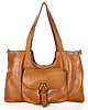 torby na ramię Torebka shopperka skórzana miejska retro bag - MARCO MAZZINI brąz camel 1