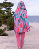 bluza z kapturem damska Aloha short coat leaves 2