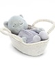 misie i maskotki Maskotka Przytulanka Kotek w Koszyczku 20 cm 1