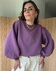 bluza bez kaptura damska Bluza Enjoyable plum 3