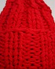 czapki damskie Czerwona czapka beanie z wełną 3
