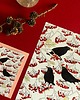 grafiki i ilustracje Kosy w jarzębinie   - Grafika- Ilustracja- Ptaki 3