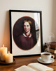 grafiki i ilustracje Portret Charlotte Bronte, literatura angielska, Jane Eyre 1