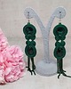 kolczyki soutache Zielone kolczyki sutasz - kolekcja Glamour 4