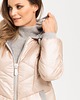 kurtki damskie Kurtka puchowa Caramella Look 817 pudrowa 10