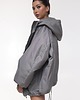 kurtki damskie Kurtka bomber hoodie oversize grey 4