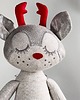 lalki Ręcznie szyta lniana lalka- renifer Rudolf 3