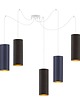 lampy wiszące 5-punktowa lampa wisząca pająk do salonu VIZELA GOLD T5 5