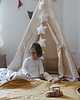 namioty i tipi dla dzieci Namiot tipi beżowy z matą, duży ekologiczny 1