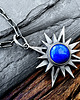 wisiory Duży, srebrny wisior Gwiazda Wenus z lapisem lazuli 12 mm 4