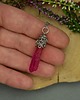 wisiory Wisiorek talizman różowy kryształ górski wire wrapping 5