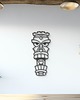 Ozdoby na ścianę Totem w indiańskim stylu-Tiki-oryginalna dekoracja ścienna, ozdoba salonu 1