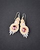 kolczyki soutache Ronja 9 - kolczyki z sutaszu, srebro 1