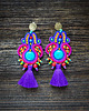kolczyki soutache Etniczne  kolczyki soutache z chwostami 2