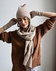 szale damskie Szalik Merino & cashmere beżowy 1
