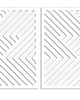 dekoracje - na ścianę 3D DEKORACYJNE PANELE GEOMETRYCZNE, MINIMALISTYCZNA DEKORACJA ŚCIENNA, BIAŁY 4