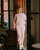 bluza bez kaptura damska Bluza Basic oversize pudrowy róż 3