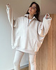 bluza bez kaptura damska Bluza Patchouli zamek light mocca melange 3