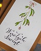 kartki świąteczne Kartka świąteczna handmade Wesołych Świąt Jemioła 2