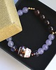 bransoletki złote UNIKAT maneki neko granat chalcedon 1