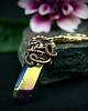 breloki Brelok wire wrapping z kwarcem tytanowym 5