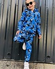 bluzy dla chłopców Bluza Zamek Chłopiec DR.CROW Motyle Blue 2