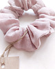 gumki do włosów 100% len, gumka/scrunchie/old rose 4